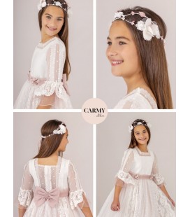Carmy - Vestido primera comunión tul bordado