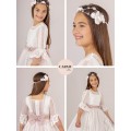 Carmy - Vestido primera comunión tul bordado