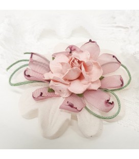 Floritur - Cinta para bebé flor rosa empolvado