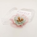 Floritur - Cinta para bebé flor verde