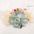 Floritur - Cinta para bebé flor verde y rosa