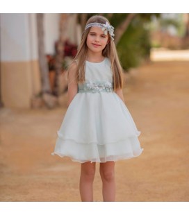 Mimilú - Vestido de ceremonia aguamarina para niña