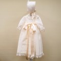 Mamen - Faldón corto bautizo + capota organza plumeti