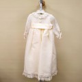 Mamen - Faldón corto bautizo + capota organza plumeti
