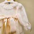 Mamen - Faldón corto bautizo + capota organza plumeti