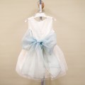 Piculina Kids - Vestido tul topos marfil