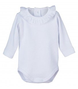 Calamaro Baby - Body cuello puntilla para bebé