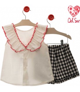 Del Sur - Conjunto niña Cacao