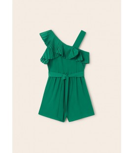 Mayoral - Mono crepe color esmeralda