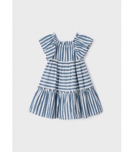 Mayoral - Vestido rayas azul y blanco