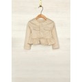 Abel&Lula - Chaqueta sarga brillo color champan