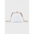 Abel&Lula - Bolso tul lentejuelas color blanco