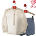 Del Sur - Conjunto Tiramisú azul regata