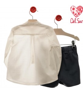 Del Sur - Conjunto Tiramisú azul regata