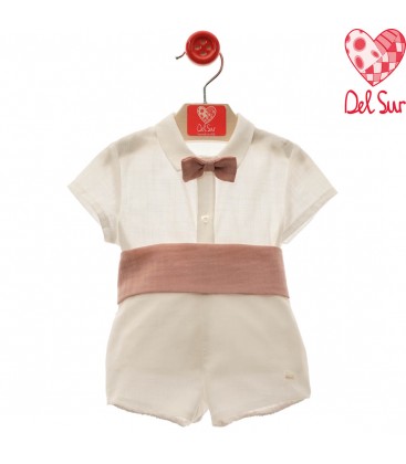 Del Sur - Conjunto bebé Azúcar crudo - rosa empolvado