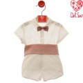 Del Sur - Conjunto bebé Azúcar crudo - rosa empolvado