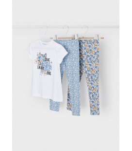 Mayoral - Conj. leggings 2 pantalones color porcelana