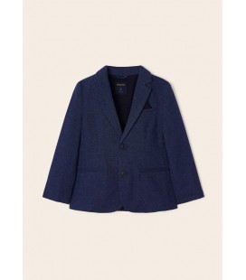 Mayoral - Americana lino tailoring color marino