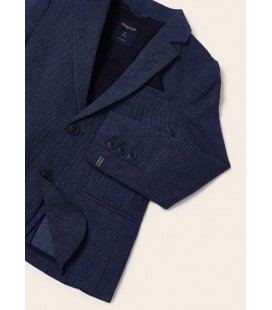 Mayoral - Americana lino tailoring color marino