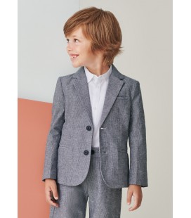 Mayoral - Americana lino tailoring color rayas