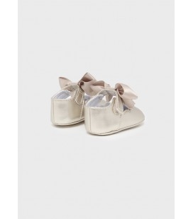 Mayoral Newborn - Merceditas lazada color champagne