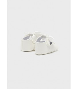 Mayoral Newborn - Merceditas lazada color blanco