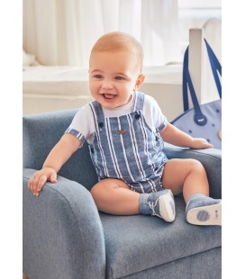 Mayoral Newborn - Conj. peto vestir color imperial