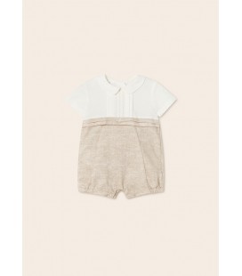 Mayoral Newborn - Pelele ceremonia color lino