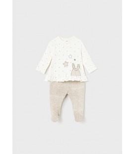 Mayoral Newborn - Conjunto polaina beige