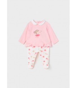 Mayoral Newborn - Conj. polaina color rosa baby