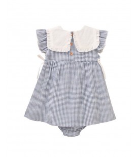Dadati - Vestido vichy azul bebé Country