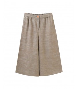 Dadati - Pantalón culotte verde para niña Hojas Verdes