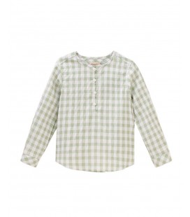 Dadati - Camisa niño vichy verde Menta