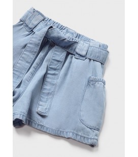 Mayoral - Pantalon corto fluido color tejano