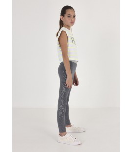 Mayoral - Leggings letras color gris mez