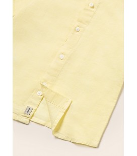 Mayoral - Camisa m/c cuello mao lino color piña