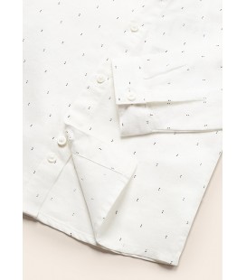 Mayoral - Camisa m/l fantasia lino color dots