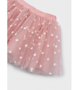 Mayoral - Conj. falda tul estampado color rubor