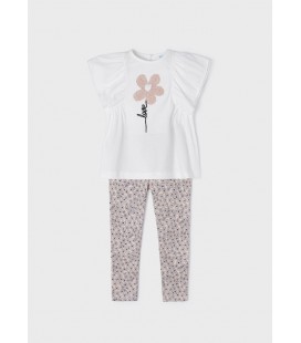 Mayoral - Conjunto camiseta y leggings estampado