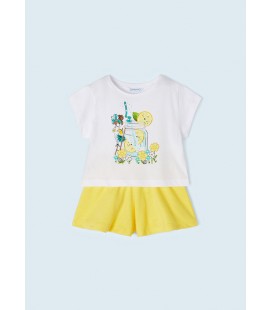 Mayoral - Conj. short serigrafia color mimosa