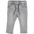 Birba - Pantalón gris denim para bebé