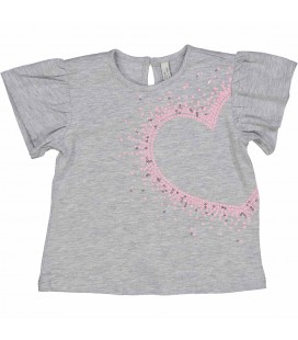 Birba - Camiseta gris para niña