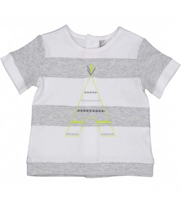 Birba - Camiseta blanca para bebé