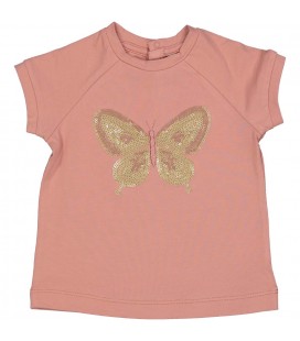 Birba - Camiseta rosa empolvado para niña