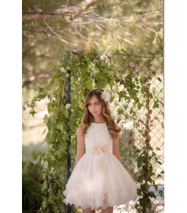 Mimilú - Vestido de ceremonia rosa para niña