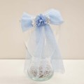 Siena - Clip lazada tul con flor y gipsophila