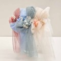 Siena - Clip lazada tul con flor y gipsophila