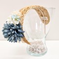 Siena - Diadema mimbre con flor dalia