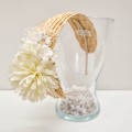 Siena - Diadema mimbre con flor dalia