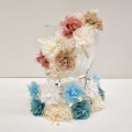 Siena - Corona de flores detalles raso